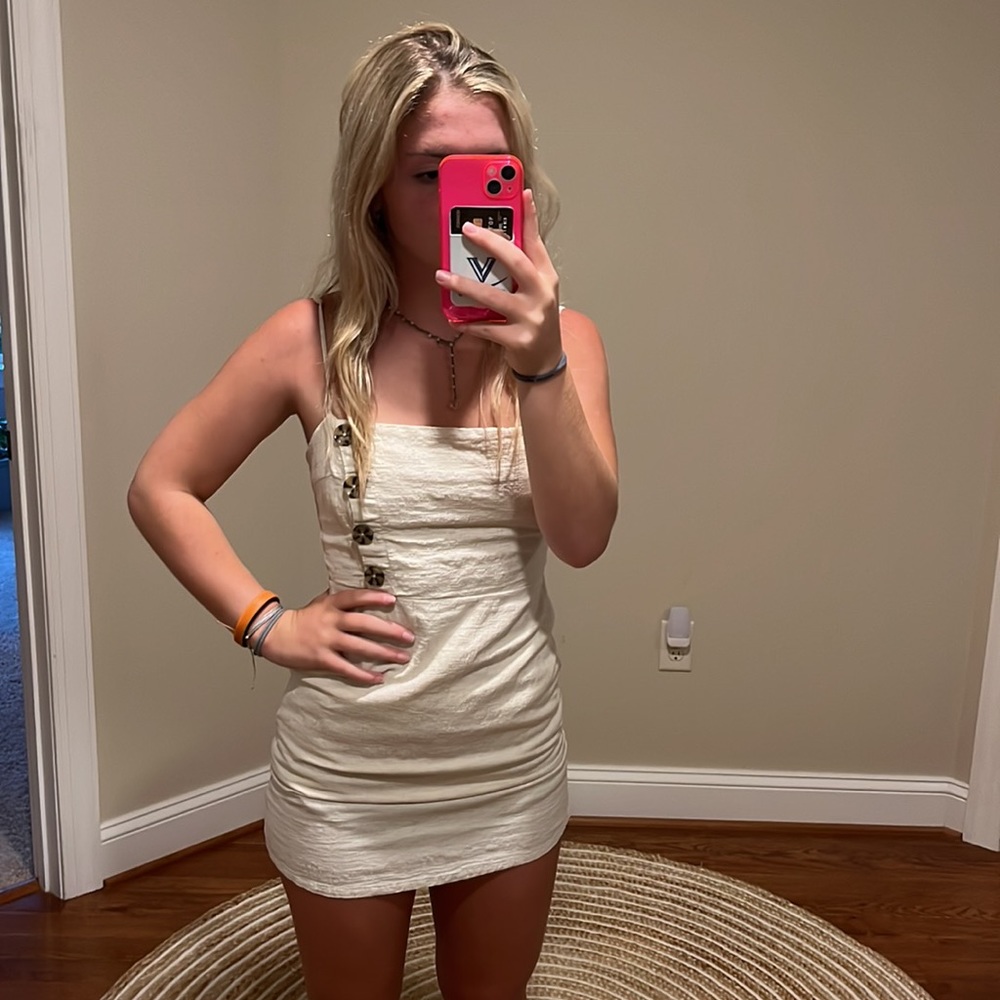 Cream urban outfitters mini dress